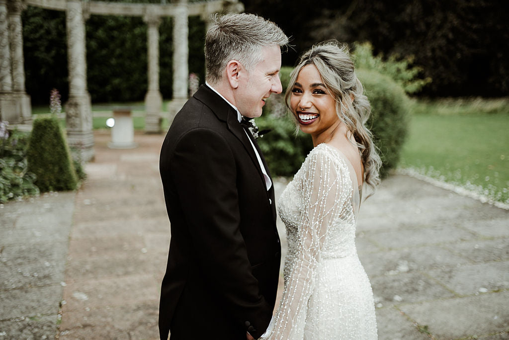 Breaking Tradition: Bride Ishnee’s Stunning Sparkle Gown in Champagne