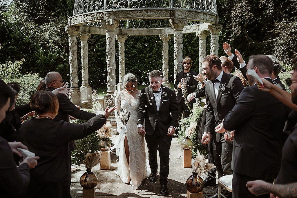 Breaking Tradition: Bride Ishnee’s Stunning Sparkle Gown in Champagne