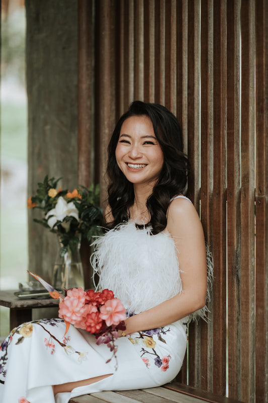 Magic in the transformation: Bride Pauline Two-Piece Wedding Dress