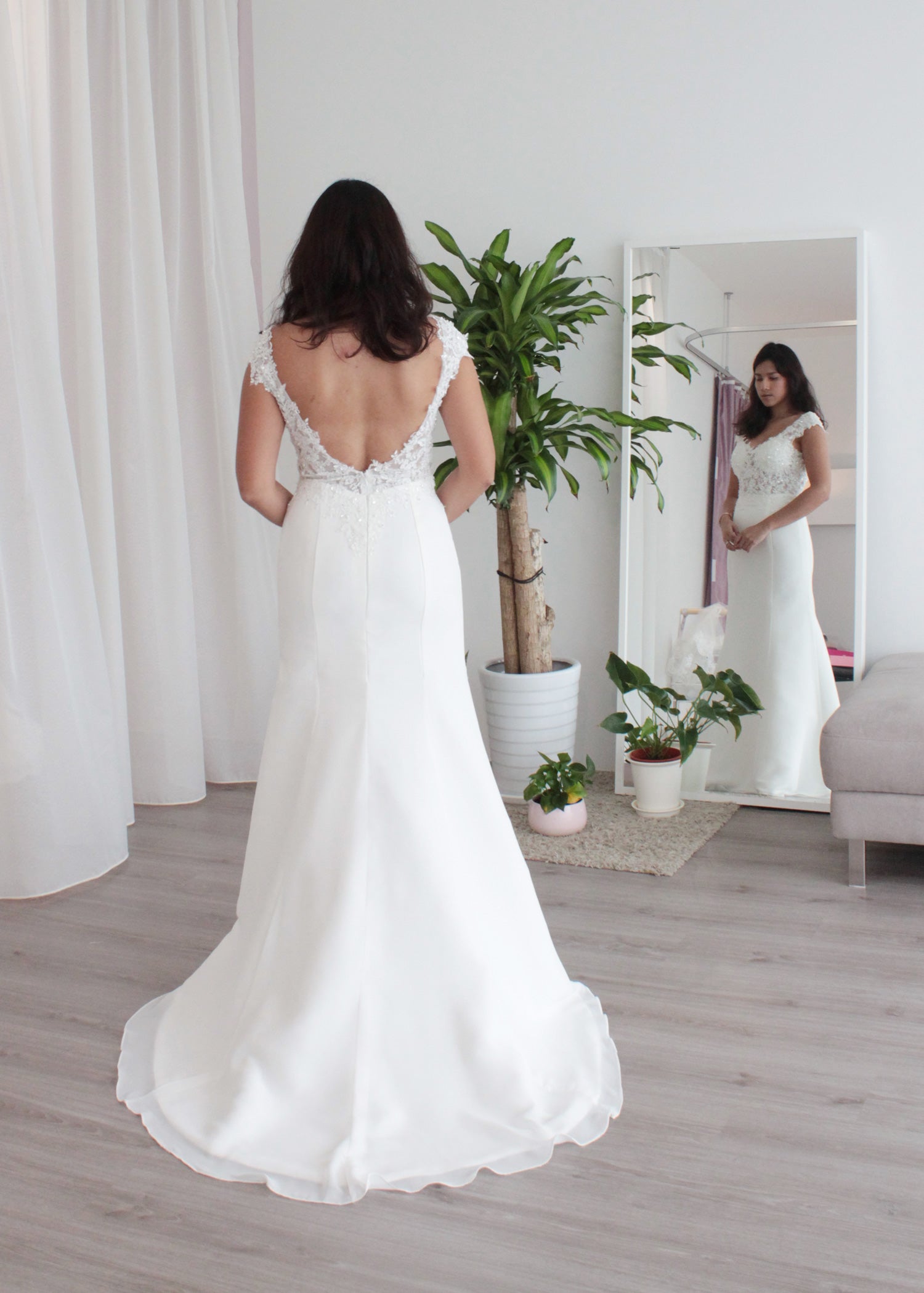 chiffon wedding dress malaysia